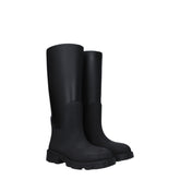 Burberry Black Cotton Rain Boots